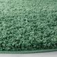 Safavieh Venus Shag 6"7" Round Green Area Rug, , large