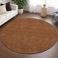 Dalyn Rug Company Soft Essentials Solid Paprika 8" Round Area Rug, , large