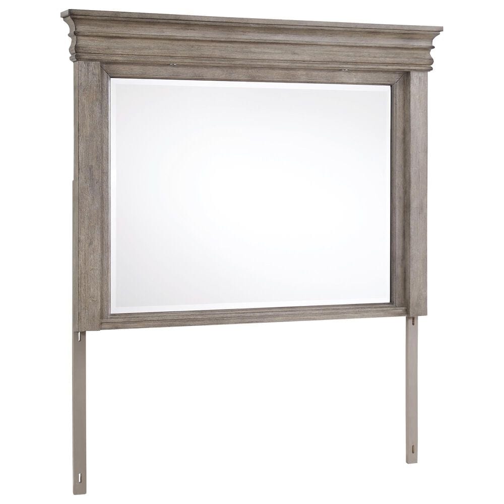 Millenium Blairhurst 3-Piece King Panel Bedroom Set in Light Grayish Brown with Lights, , large