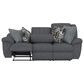 Catnapper Trifecta Manual Reclining Sofa with Drop Down Table in Smoke, , large