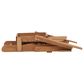 Hearth and Haven Outdoor Folding Adirondack Chair with Seat Board in Light Brown, , large