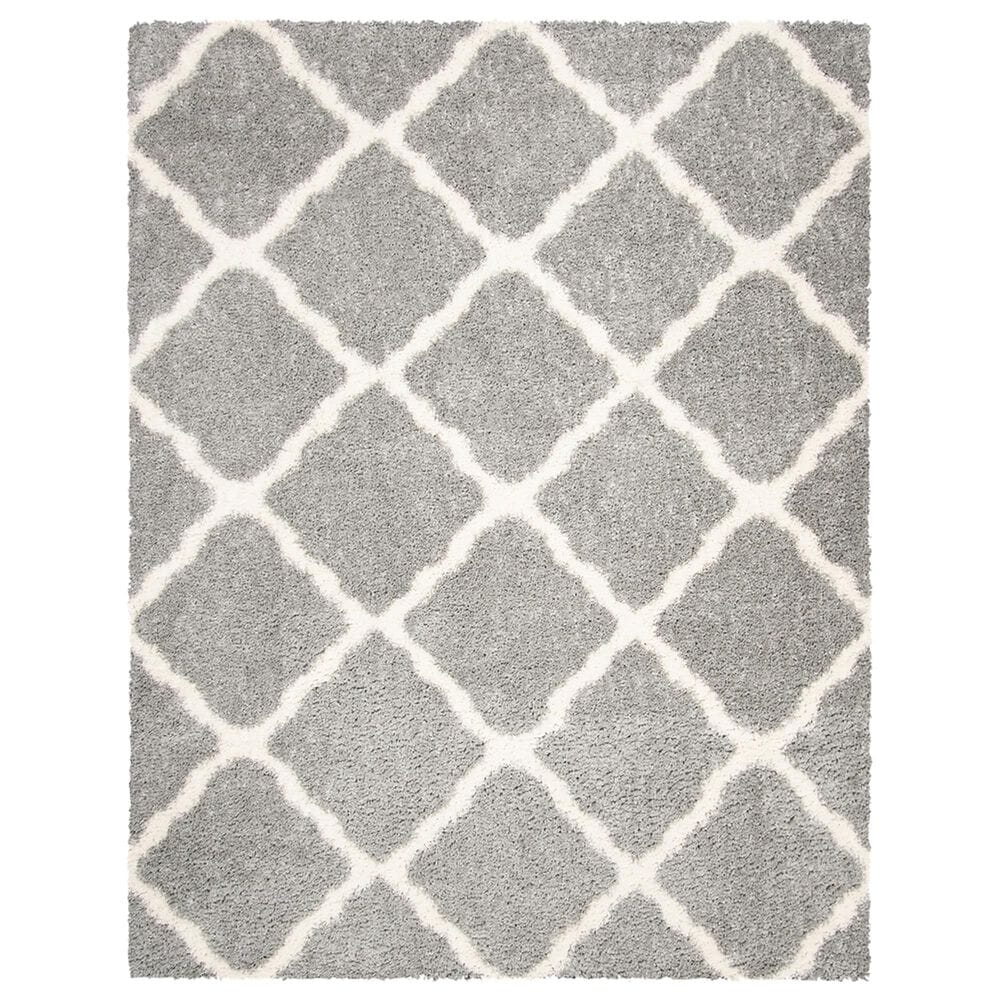 Safavieh Parma Shag PMA521G 9" x 12" Grey and Cream Area Rug, , large