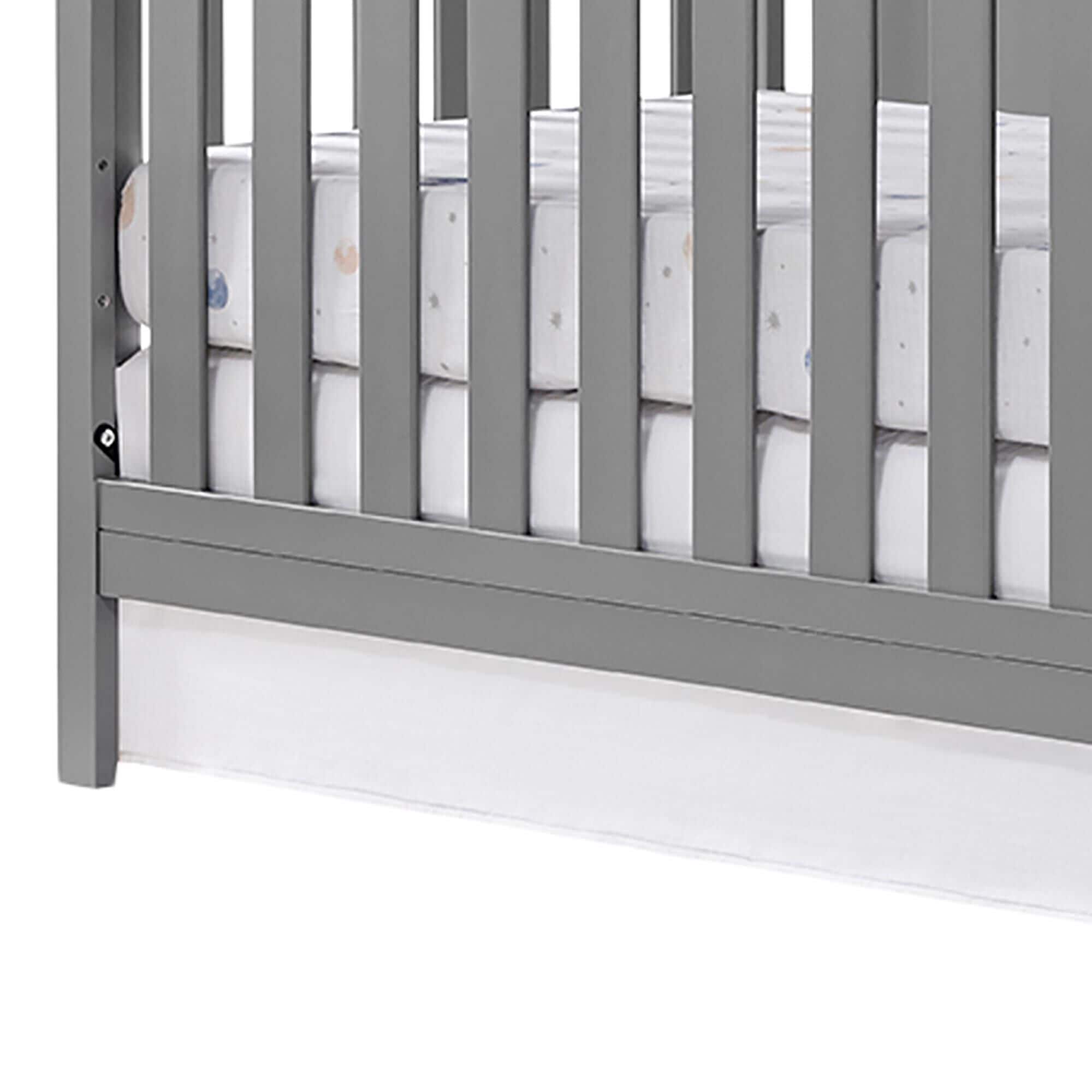 Oxford Baby Pearson Crib and Changer in Dove Gray NFM