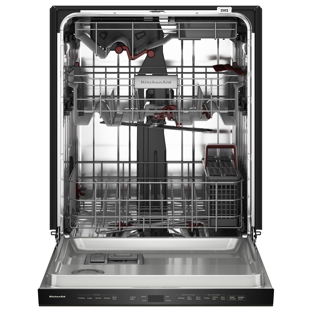 KitchenAid 24&quot; Max Jets Third Rack Dishwasher with Advanced ProDry System, Pocket Handle and Ultra-bright LED Lighting in Black Ore, , large