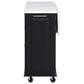 HOMLUX 51" Kitchen Island with Tilt Trash Can Cabinet in Black, , large