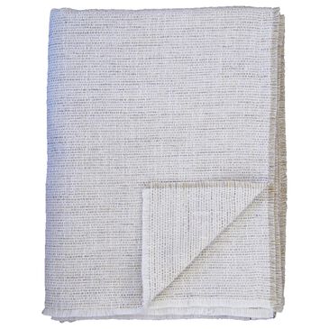 Ann Gish Macau 50" x 96" Raw-Edge Throw in Natural, , large