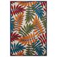 Nourison Aloha Floral 5"3" x 7"5" Multicolor Indoor/Outdoor Area Rug, , large