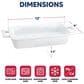 HIC Kitchen 13" Lasagna Pan with Handles in White, , large