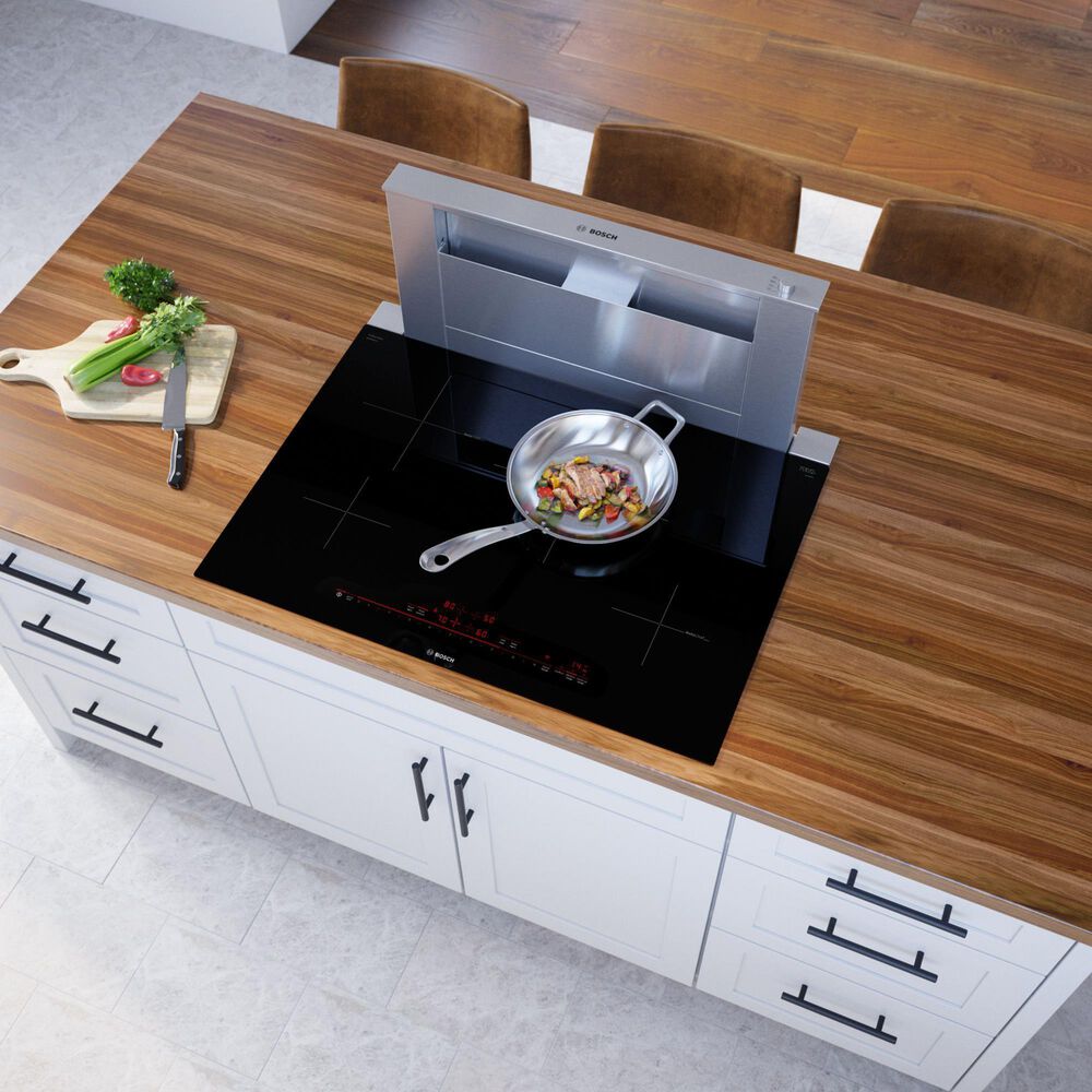 Bosch 800 Series 30&quot; Induction Electric Cooktop without Frame in Black, , large