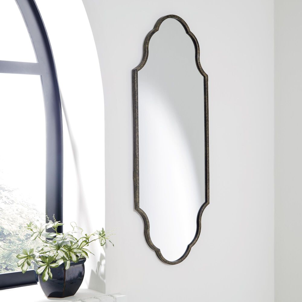 Ashley Hallgate Accent Mirror in Antique Gold, , large