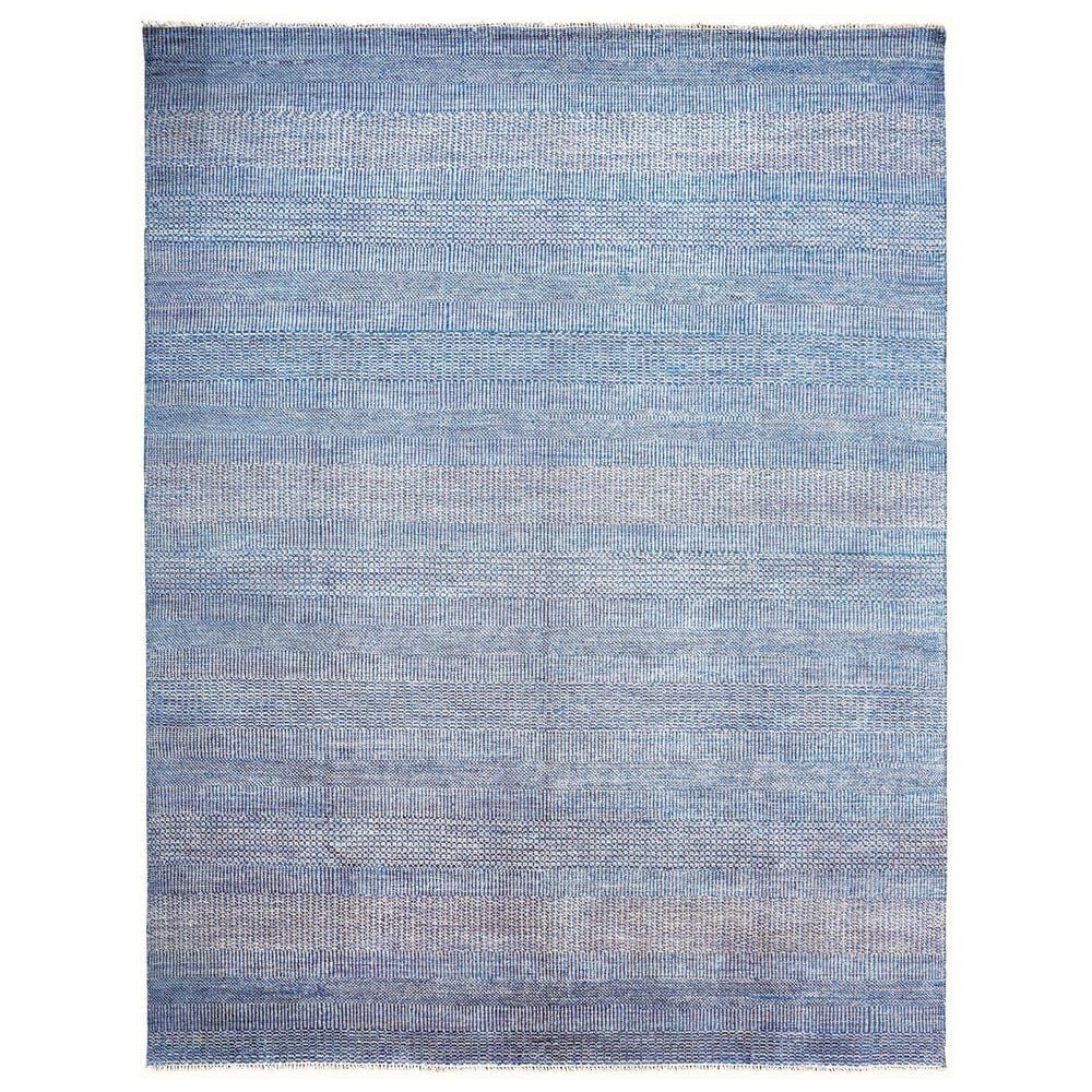 Feizy Janson 8" Round Silver and Navy Area Rug, , large