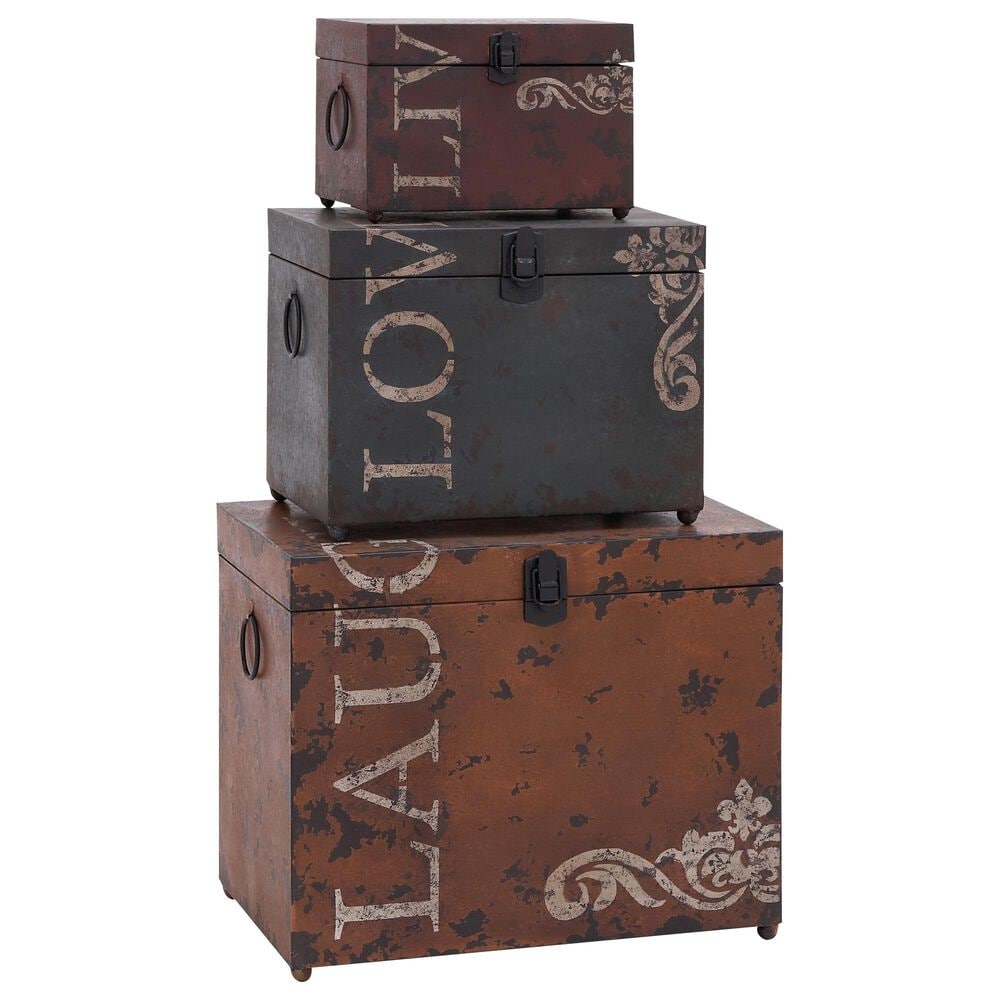 Maple and Jade Assorted Trunks (Set of 3), , large