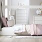 Ashley Hallityn 5-Drawer Chest in Matte White, , large