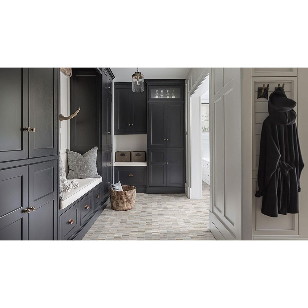 MS International Ravello 5/8" x 4" Rectangle on 12" x 12" Polished Marble Mosaic Sheet, , large