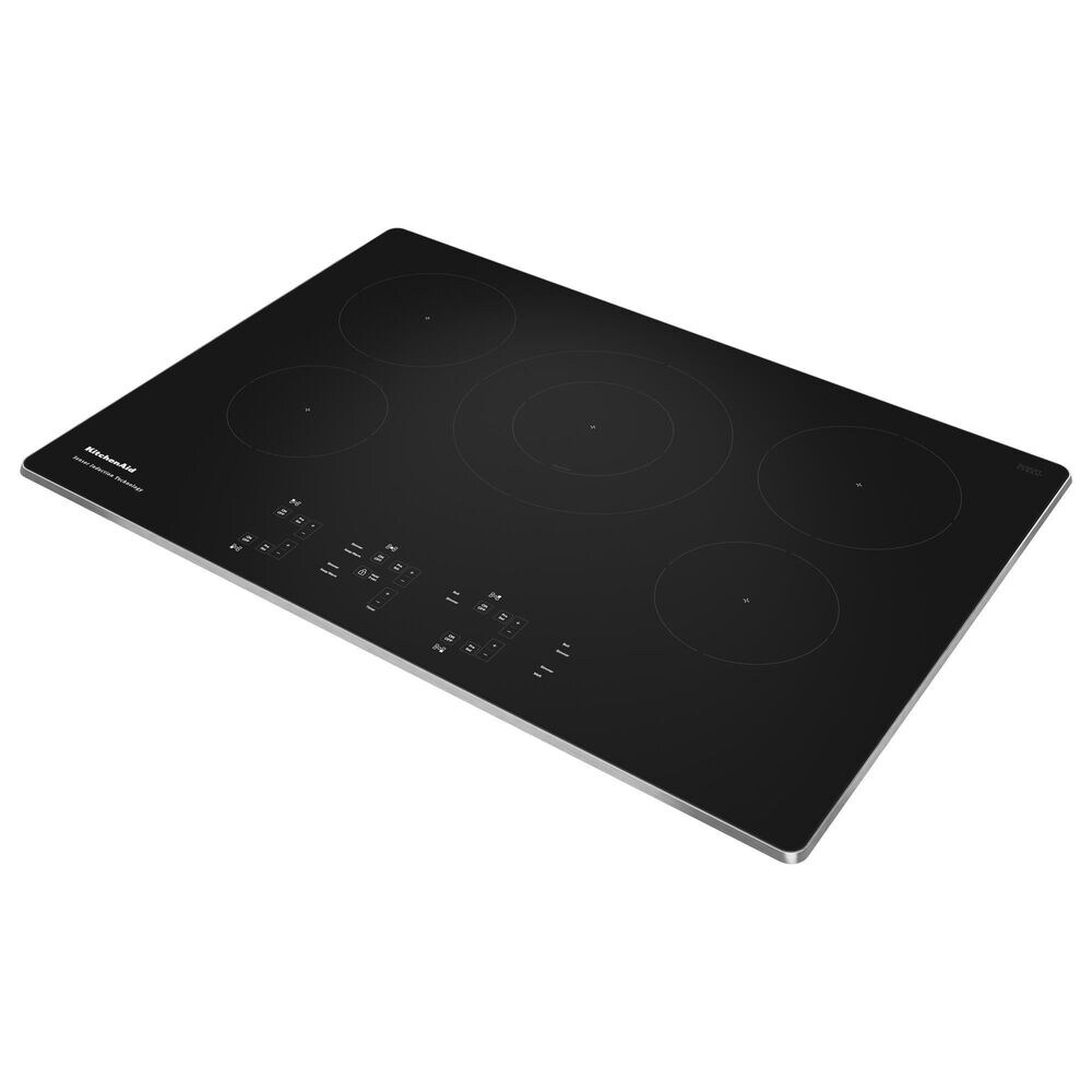 KitchenAid 30&quot; Built-In Electric Induction Cooktop in Stainless Steel, , large