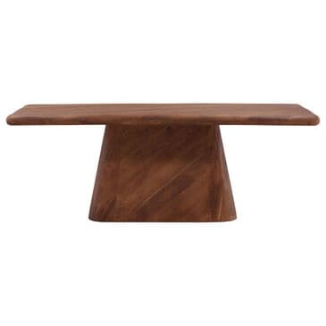 UNIQUE DESIGN Marci Pedestal Dining Table in Brown, , large