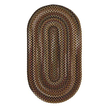 Capel Gramercy 0070 3" x 5"  Black Concentric Area Rug, , large
