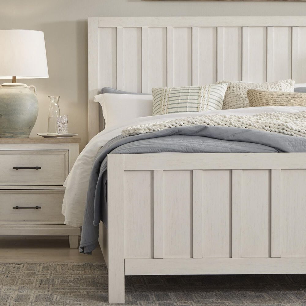 Ashley Shaybrock 3-Piece Queen Bedroom Set in Antique White and Brown, , large