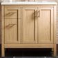 Kohler Hadron 36" Single Bathroom Vanity in Light Oak with 3 cm Bianco Bella Quartz Top and Oval Sink, , large