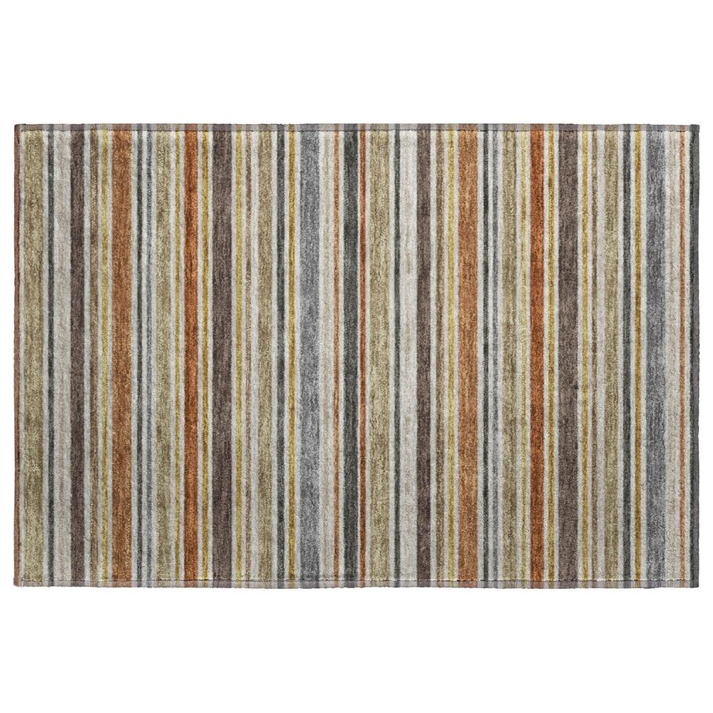 Dalyn Rug Company Soft Essentials Striped Earth 2"6" x 3"10" Indoor/Outdoor Area Rug, , large