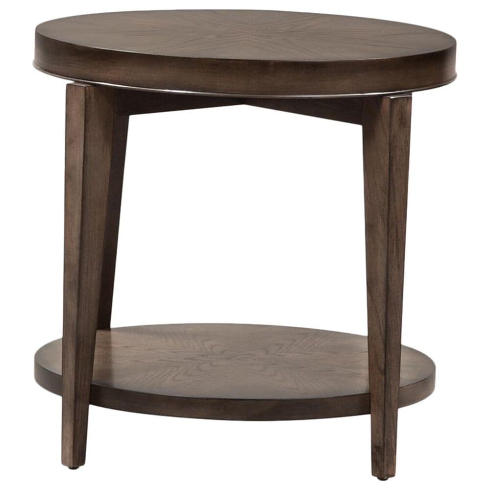 Belle Furnishings Penton Round End Table in Espresso, , large