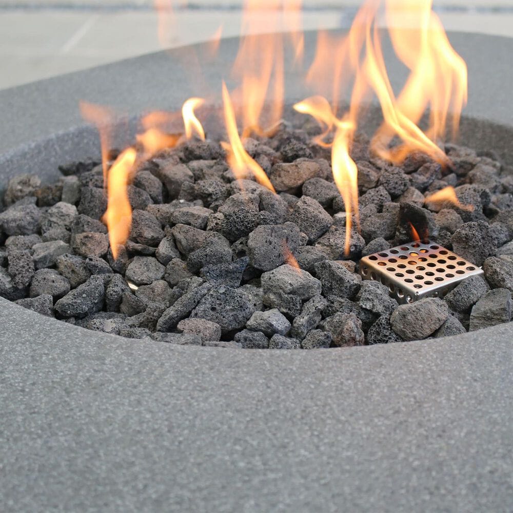Elementi Fire Boulder Oval Liquid Propane Fire Table in Gray, , large