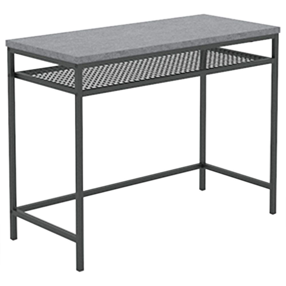 Sauder Market Commons Writing Desk in Slate Gray and Black, , large