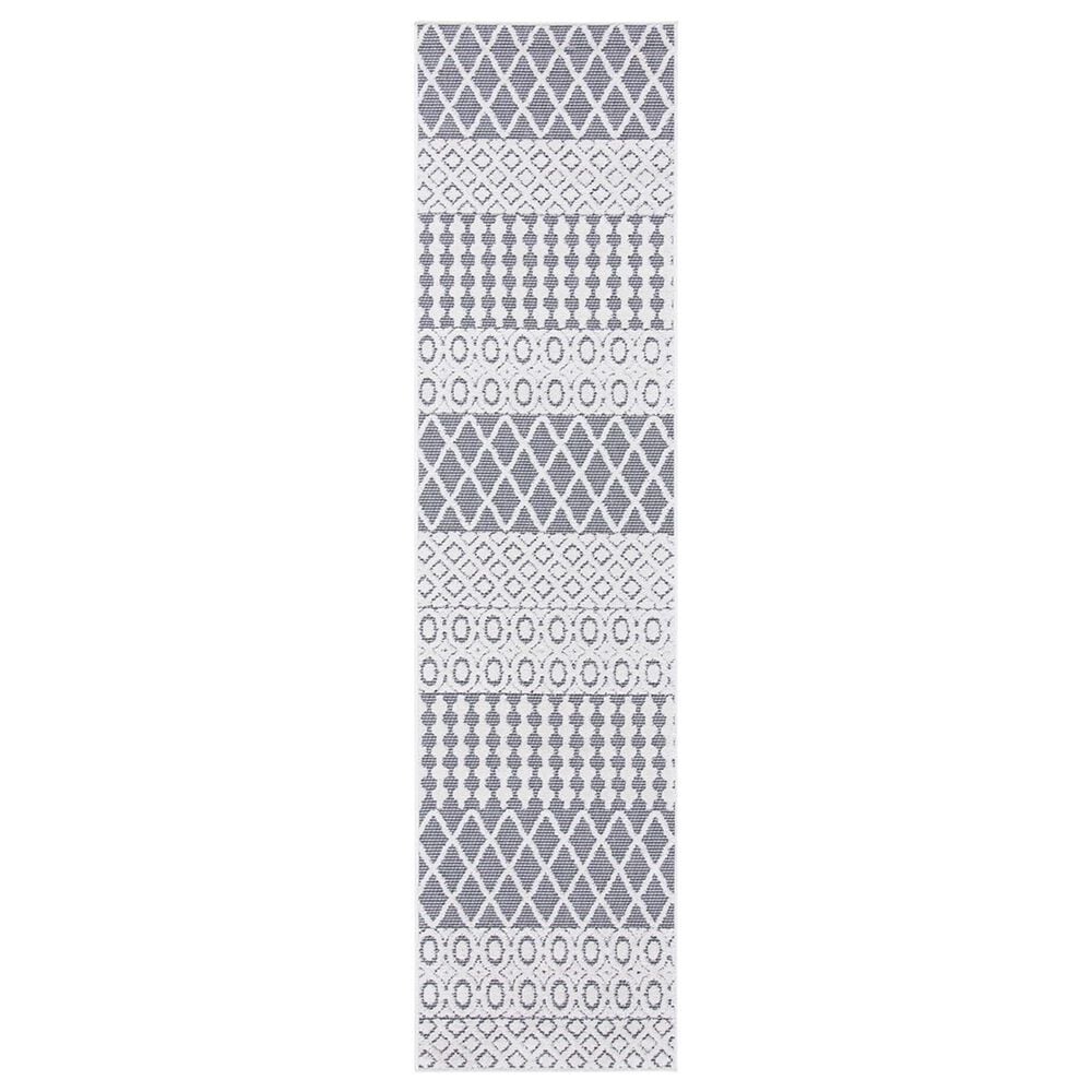 Safavieh Cabana CBN652A 2"2" x 9" Ivory and Grey Performance Runner, , large