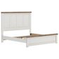 Ashley Savonport King Panel Bed in White and Brown, , large