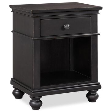 Riva Ridge Oxford 1-Drawer Nightstand in Black, , large