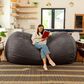 Jaxx 7" Giant Bean Bag Sofa in Charcoal, , large