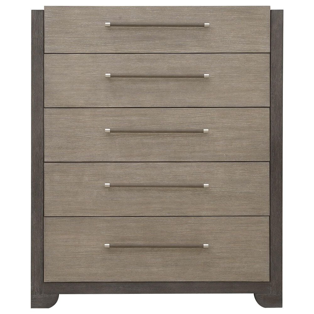 Nicolette Home Anderson Park Dark 5-Drawer Chest in Moose Trail and Frontier Brown, , large