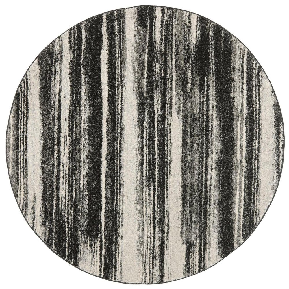 Safavieh Retro RET2693-8479-6R 6&#39; Round Dark Grey/Light Grey Area Rug, , large