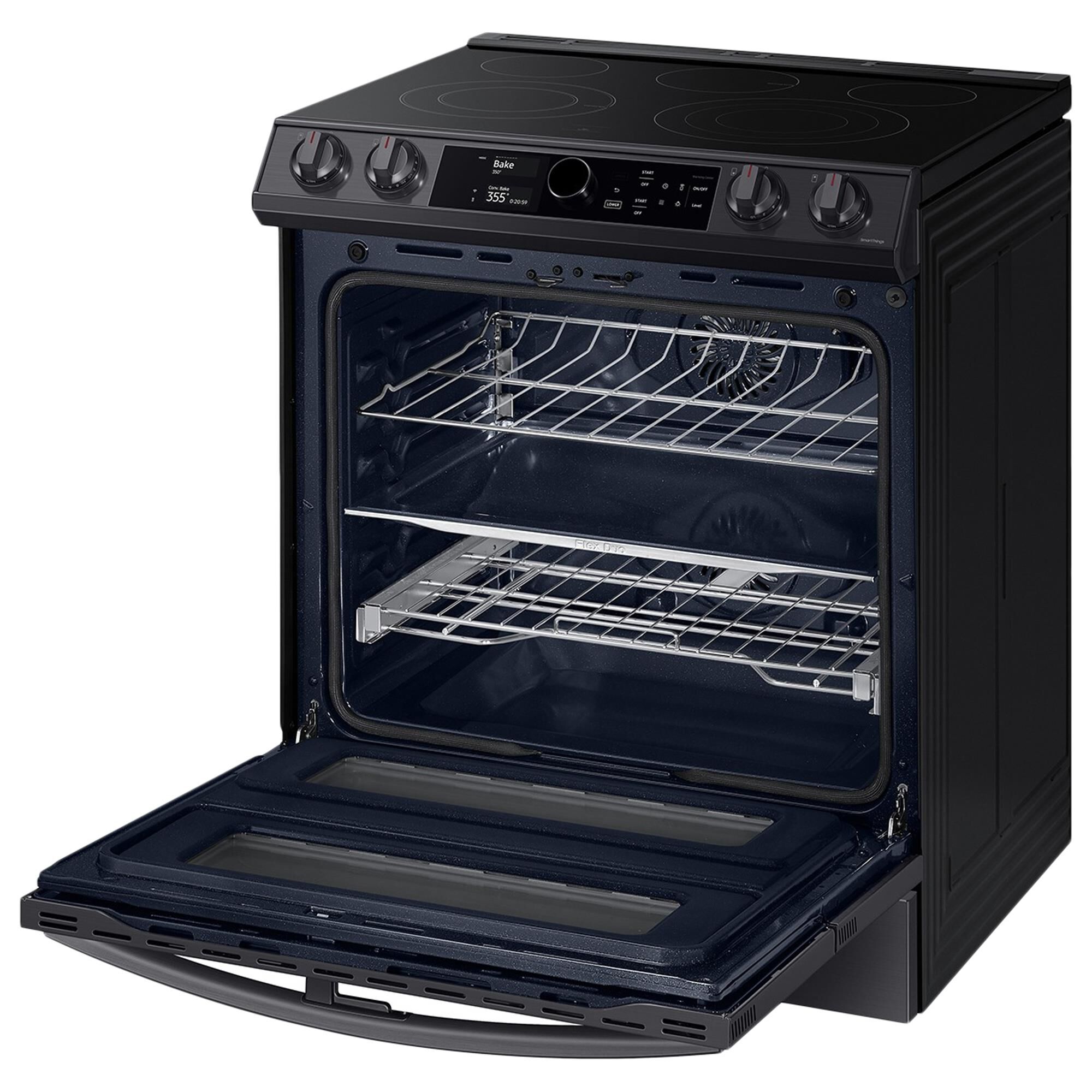samsung double oven electric range with air fryer