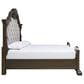 Millenium King Upholstered Bed in Dark Brown, , large