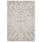 Kas Oriental Rugs Luna Illusions 5"3" x 7"7" Ivory and Gold Area Rug, , large