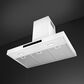 SMEG 30" Flat T-Shape Universal Brushed Hood in Matte White, , large
