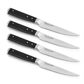 KitchenAid Gourmet 4-Piece Steak Knife Set in Stainless Steel and Black, , large