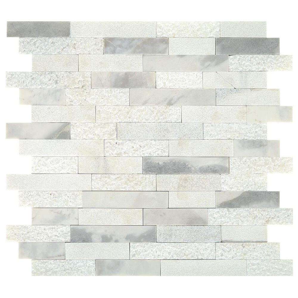 Dal-Tile Minute Mosaix Stormy Mist 12"x13" Linear Random Mosaic Sheet, , large