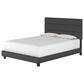 Accent Sicily Queen Upholstered Platform Bed in Black, , large