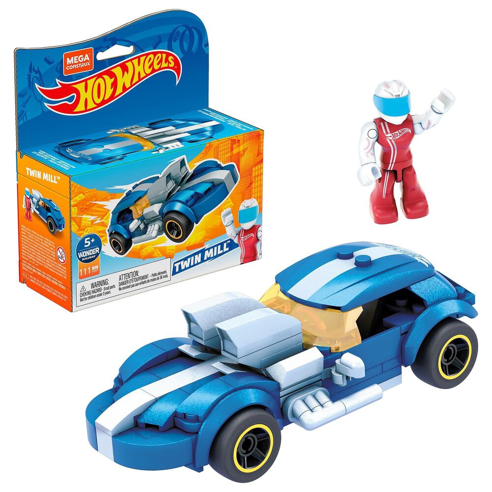 Mega Construx Hot Wheels 111-Piece Twin Mill Building Set, , large