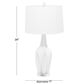 Maple and Jade 7" x 28" Table Lamp in White (Set of 2), , large