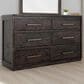 Fallridge Mezquite 6 Drawer Dresser Only in Black, , large