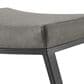 Blue River Atlantis 26" Backless Counter Stool with Matte Black Iron and Vintage Gray Faux Leather, , large