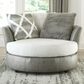 Albany Furniture Swivel Pod Chair in Dove, , large