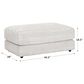Moore Furniture Nash Ottoman in Tidal Sand, , large