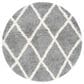 Safavieh Venus Shag VNS681J 6"7" Round Grey and Ivory Area Rug, , large