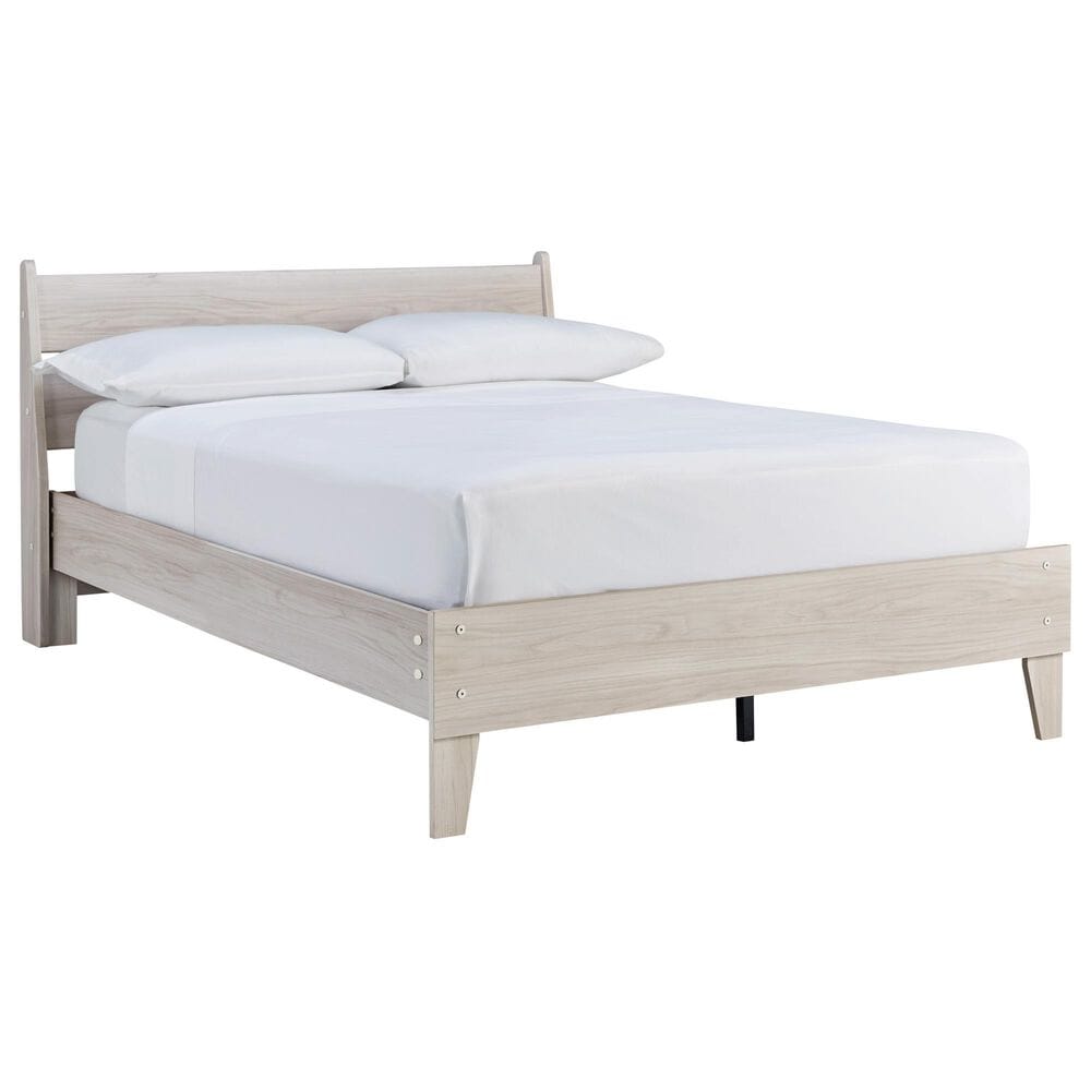 Ashley Socalle Full Panel Platform Bed in Natural