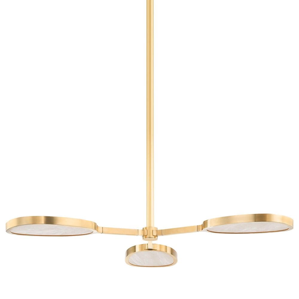 Corbett Lighting Patras 3-Light Chandelier in Vintage Brass, , large