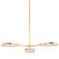 Corbett Lighting Patras 3-Light Chandelier in Vintage Brass, , large